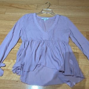 Elizabeth and James lavender top